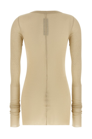 'Rib LS T' T-shirt Beige