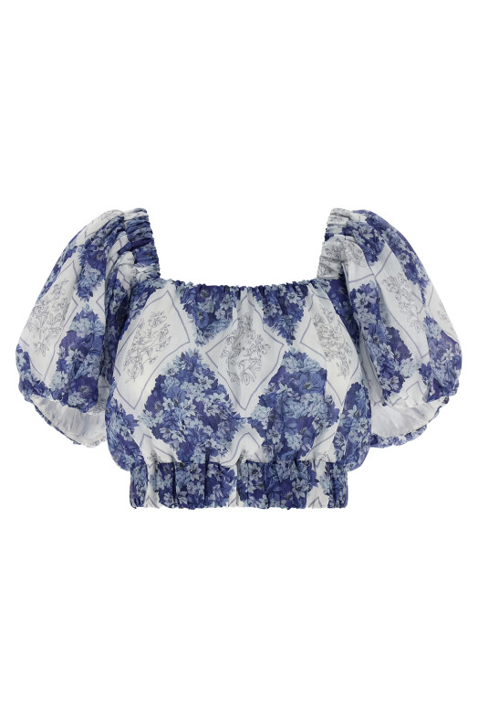 Cropped blouse Blue