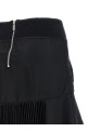 Pleated insert skirt Black