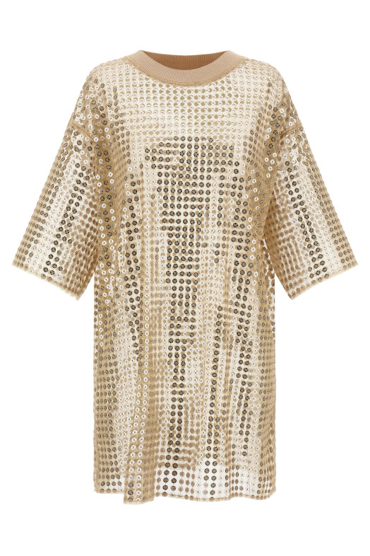 Sequin dress Beige