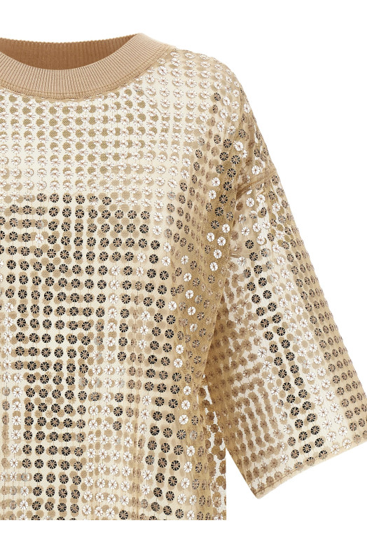 Sequin dress Beige
