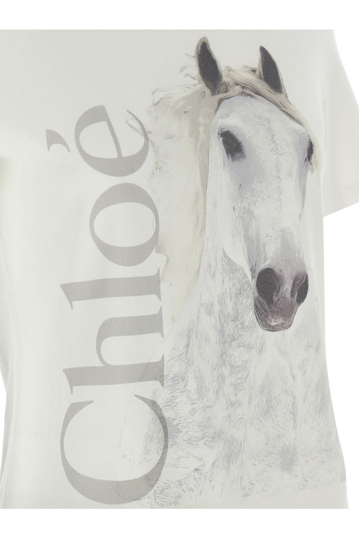 Printed T-shirt White