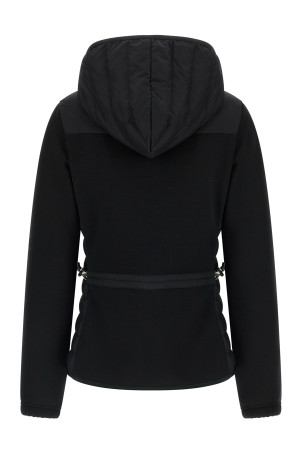 Padded hoodie Black