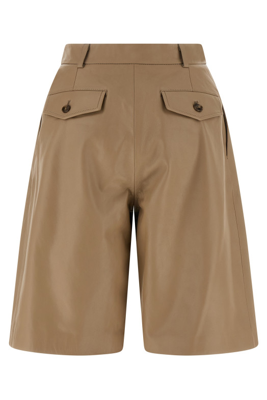 Tassel bermuda shorts Beige