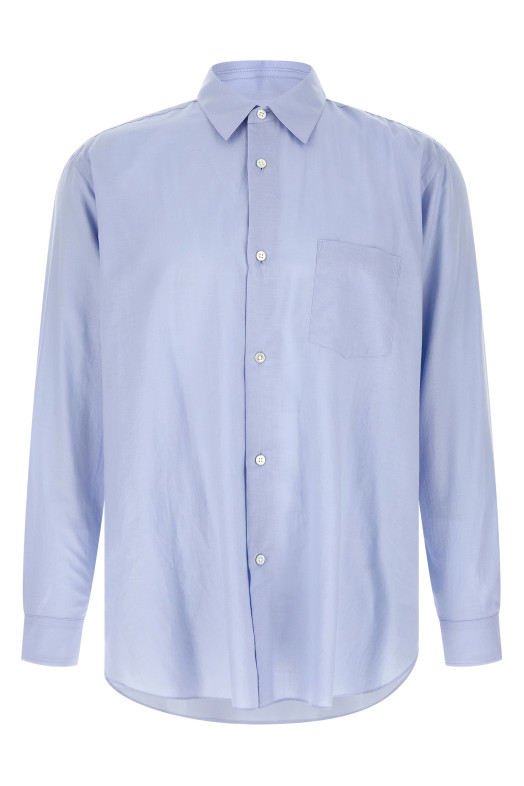 Cotton and silk shirt BLUE