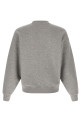 Logo print embroidery sweatshirt Gray