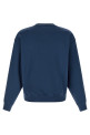Logo print embroidery sweatshirt Blue