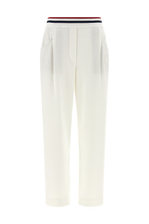 Heraldic coat of arms joggers White