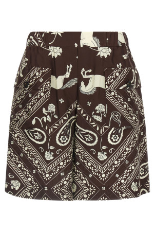 'Bandana' print bermuda shorts Brown