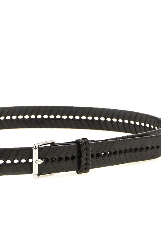 'Braided' belt Brown