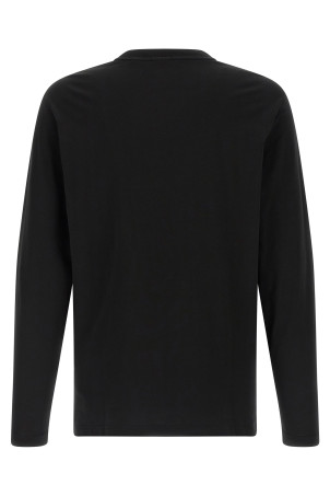 Stretch cotton t-shirt Black