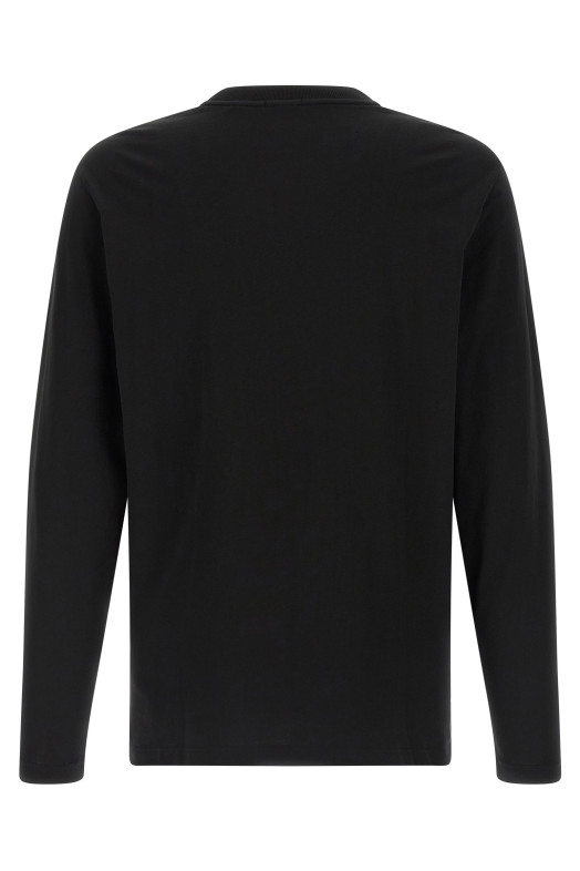 Stretch cotton t-shirt Black