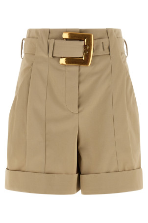 'Anthem' buckle shorts Beige