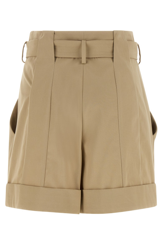 'Anthem' buckle shorts Beige