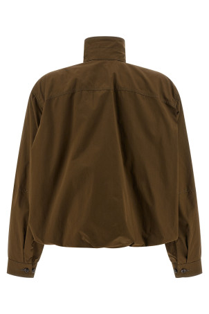 'Soft Pleated' jacket Brown