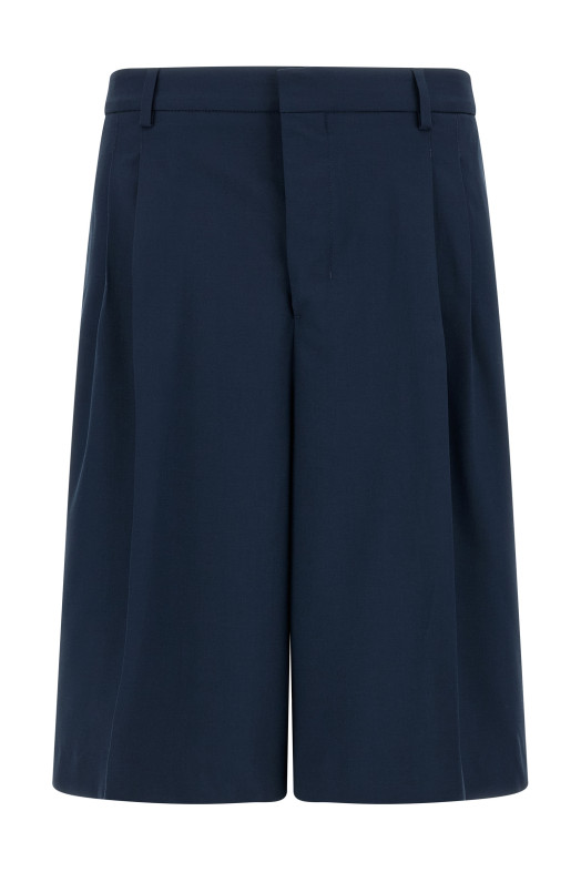 Fresh wool bermuda shorts Blue