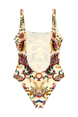 Floral 'Paisley' one-piece swimsuit Multicolor