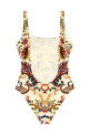 Floral 'Paisley' one-piece swimsuit Multicolor