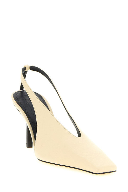'Evelina' slingback Beige