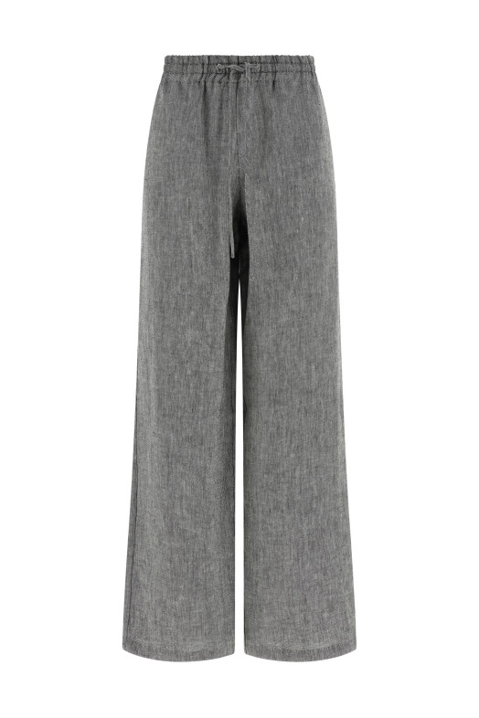 Linen trousers Gray