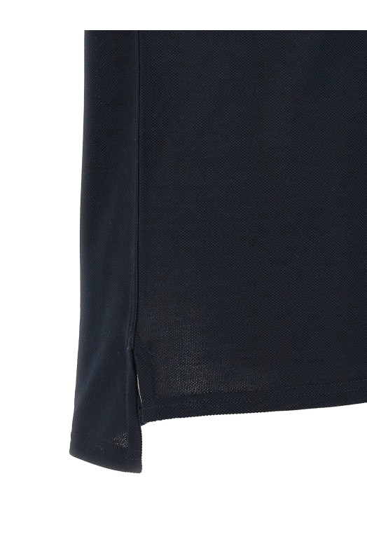 Pocket embroidery polo shirt Blue