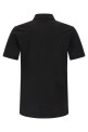 Logo patch polo shirt Black