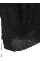 Lace up cardigan Black