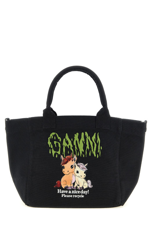 Small 'Pony' shopping bag Black