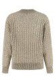 Micro sequin sweater Beige