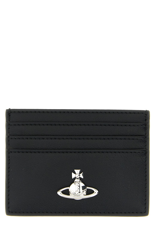 'Orb Bas Relief' card holder Black