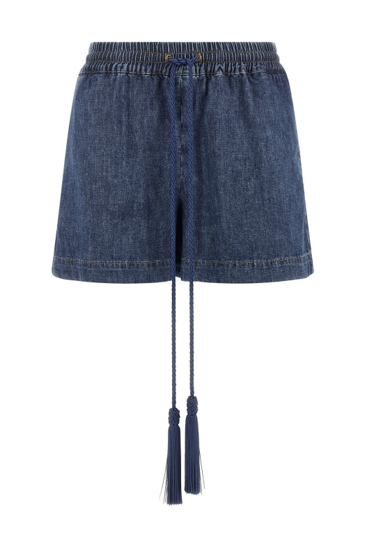 Valentino Garavani VGold Shorts Blue