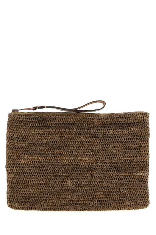 'Ampy' clutch Brown