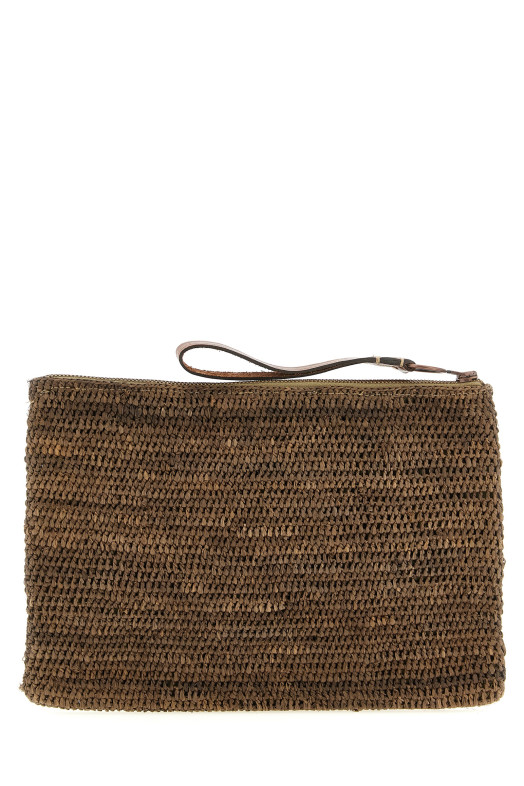 'Ampy' clutch Brown