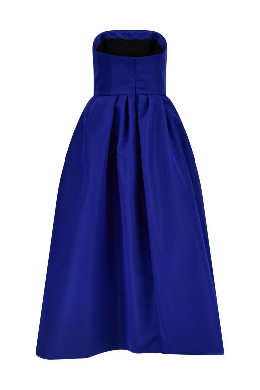 Silk dress Blue