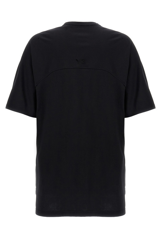 'Y-3 3-Stripes' T-shirt Black-grey