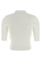 Ribbed polo shirt White