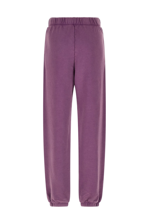 Logo embroidery joggers Purple