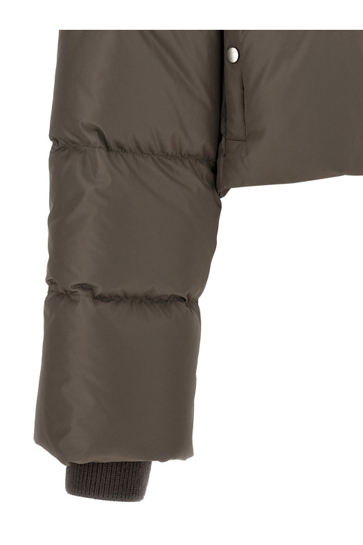 Moncler + Rick Owens 'Cyclopic Cropped' down jacket Gray