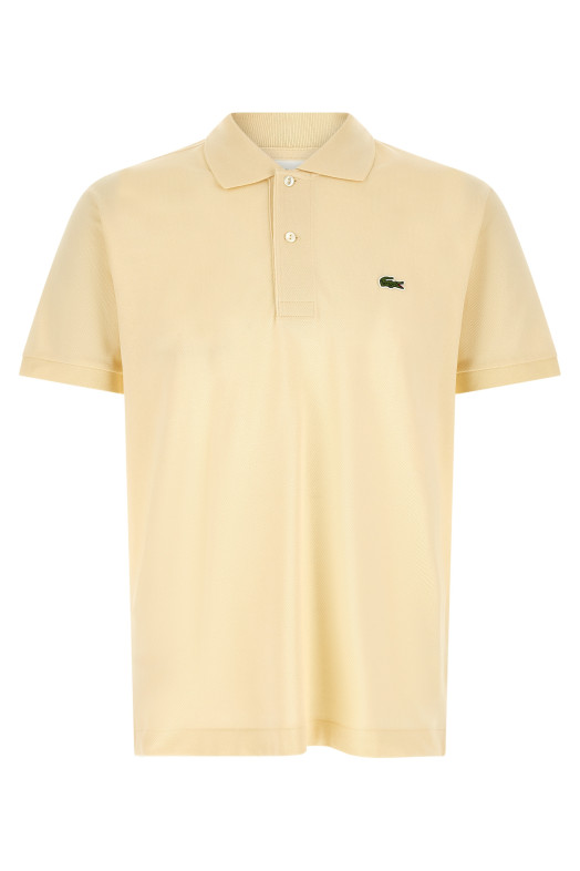 Logo patch polo shirt Yellow