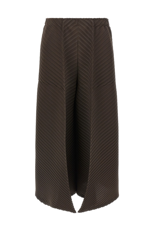 'Plaster Pleats Solid' pants Brown