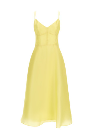 Silk organza dress Yellow