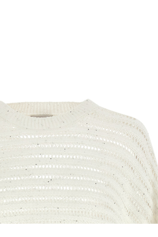 Tricot florette sweater White