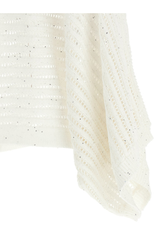 Tricot florette sweater White