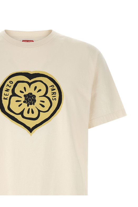 'KENZO Boke Heart' T-shirt Beige