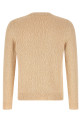 Two-tone yarn sweater Beige