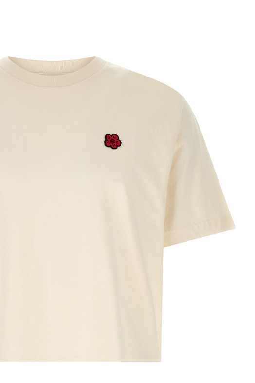 'Boke Flower' T-shirt Beige