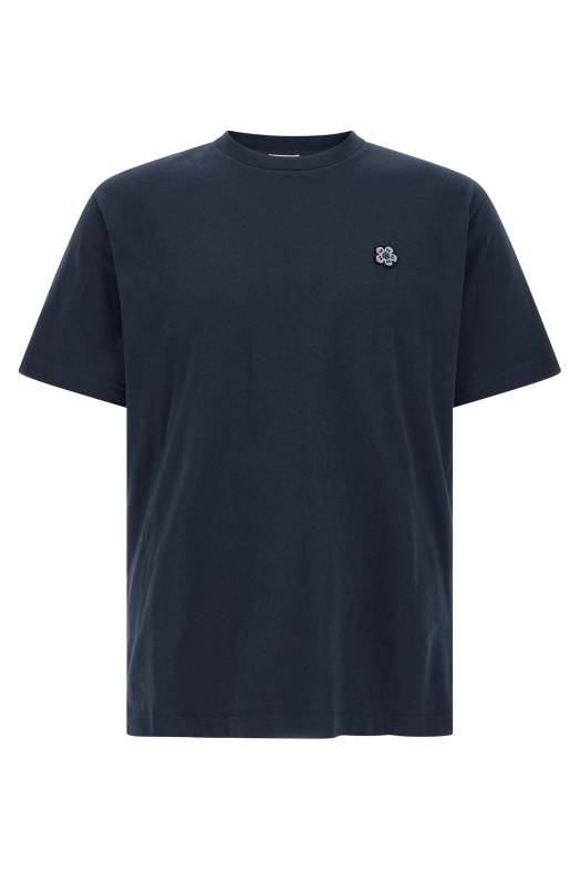 'Boke Flower' T-shirt Blue