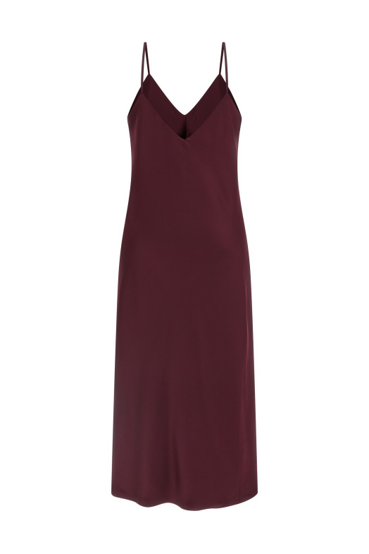 'Bias Slip' midi dress Bordeaux