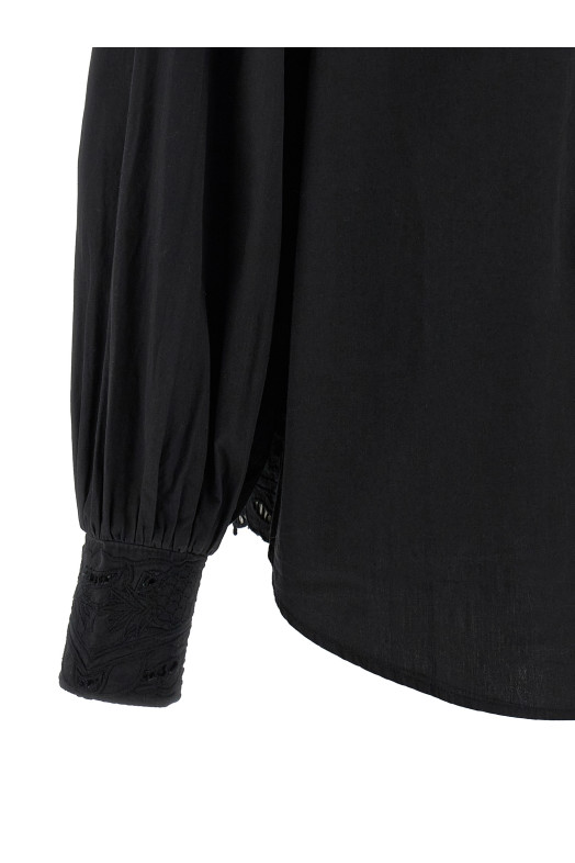'Black embroidered' shirt Black