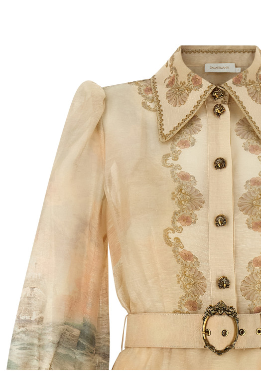 'Rebellion Marine' dress  Beige